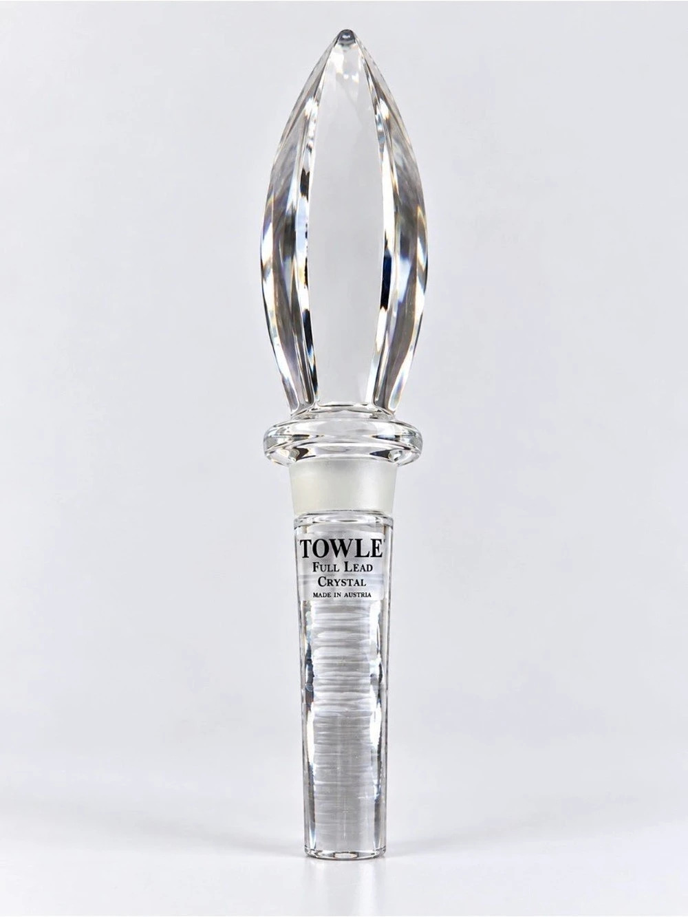 Vintage TOWLE Full Lead Crystal Bottle Stopper Made in Austria